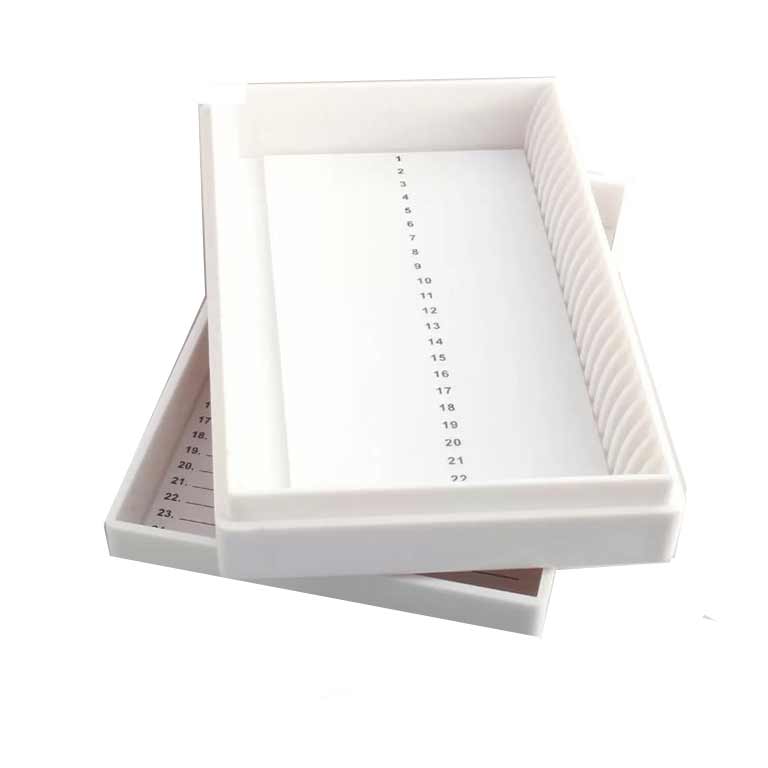 Slide Saver Boxes - 25 Slide Capacity, removable lid (2 Pack) product photo Front View L