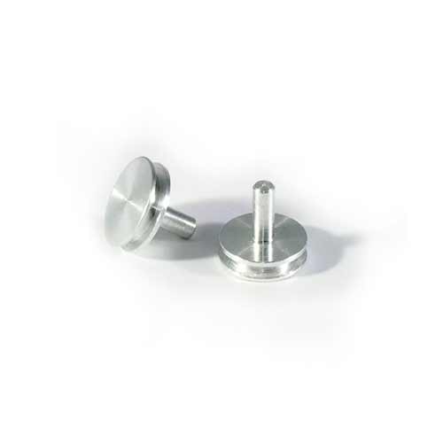Aluminium pin stubs. (Pack of 100) product photo Front View L