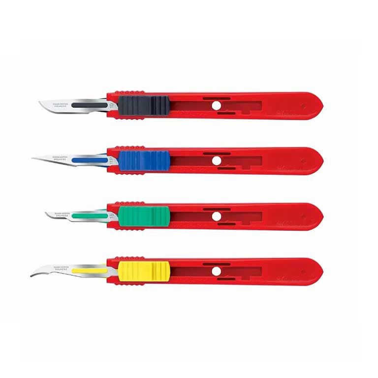 Retractable Disposable Scalpel - Sterile, No.15 (25 Pack) product photo Front View L