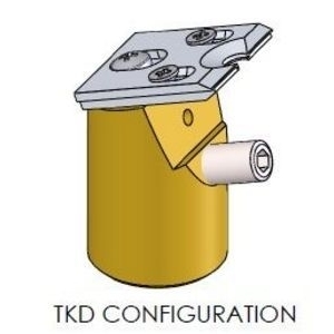 TKD EBSD sample holder product photo Front View L