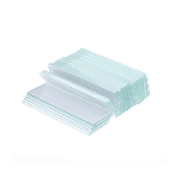 Plain Glass Slides, 76mm x 26mm, 1.2mm - 1.5mm (Pack of 50) product photo Front View L