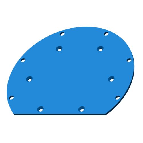 Microstat He Reflection Mounting Plate (59-DVO0092) product photo Front View L