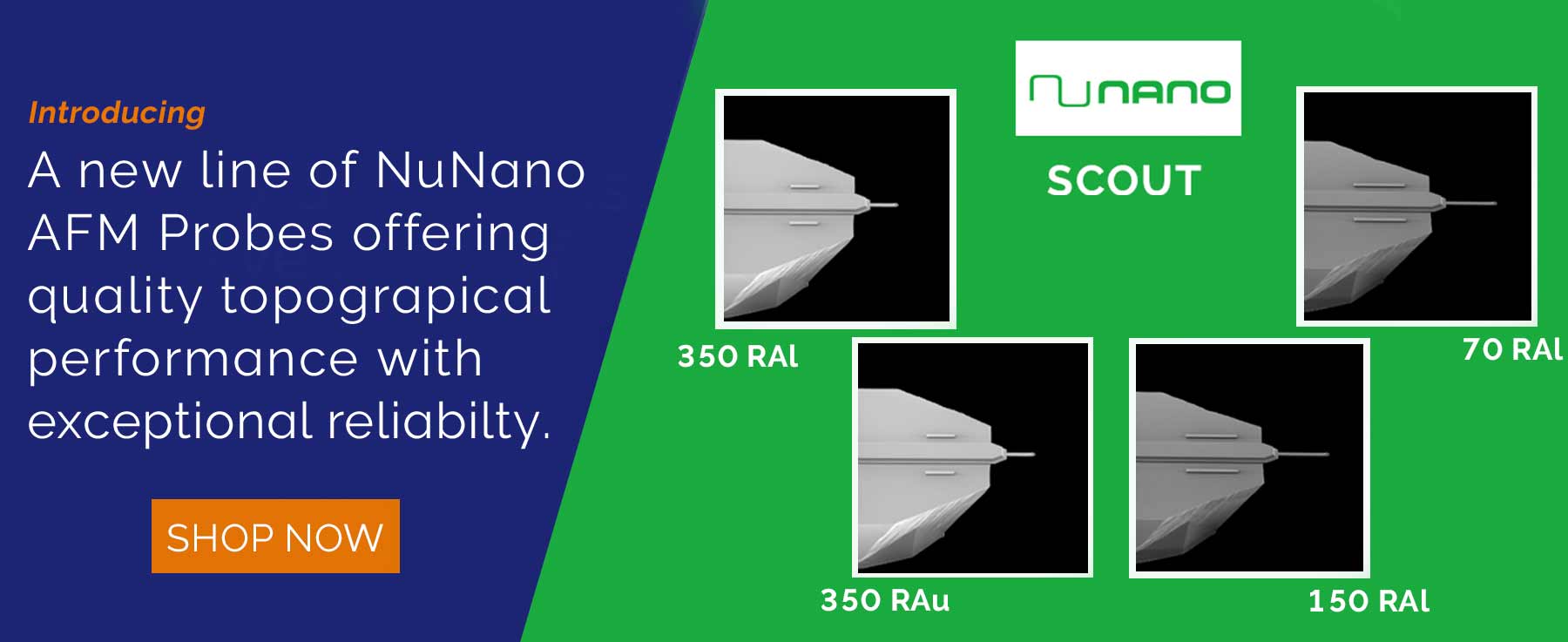 Introducing a new line of NuNano AFM Probes offering quality Nanoelectrical performance...