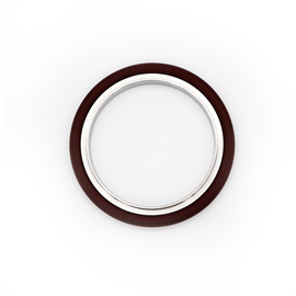 Centering Ring with Viton 'O'-Ring (used in vacuum applications) product photo Front View L