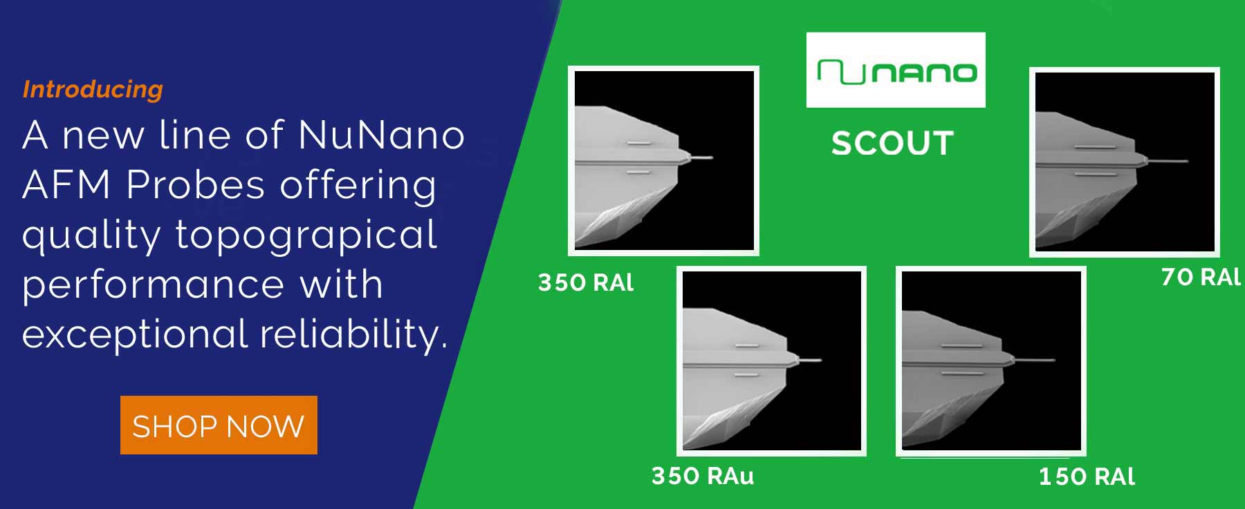 Introducing a new line of NuNano AFM Probes offering quality Nanoelectrical performance...