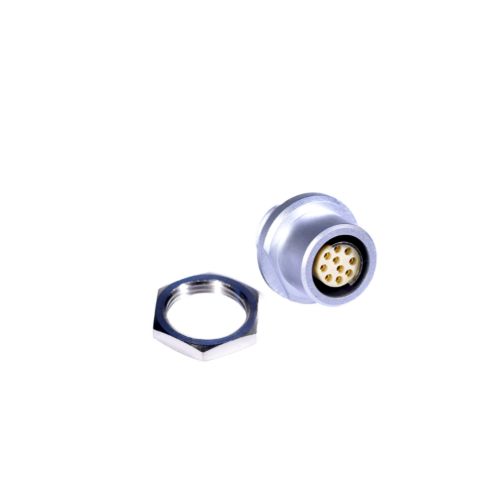 10-Pin Fischer Socket, female (59-EPF3510) - Compatible with A1-215 product photo Front View L