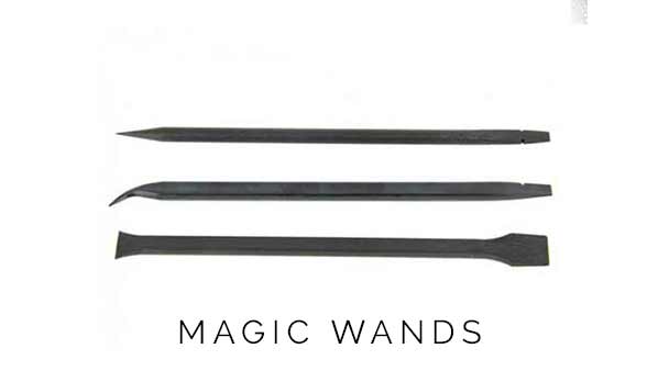 Magic Wand Fine Tip and Flat Strong Tip, Carbon PEEK