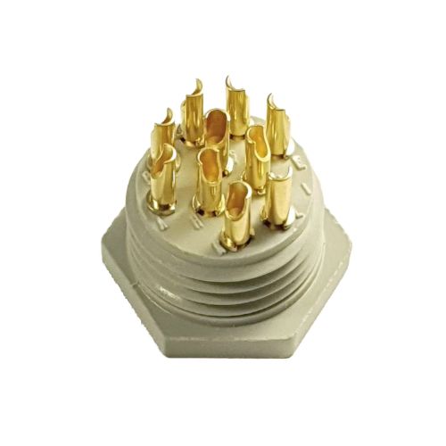 10-Pin Socket, hermatic, female (59-PCS0002) product photo Side View L