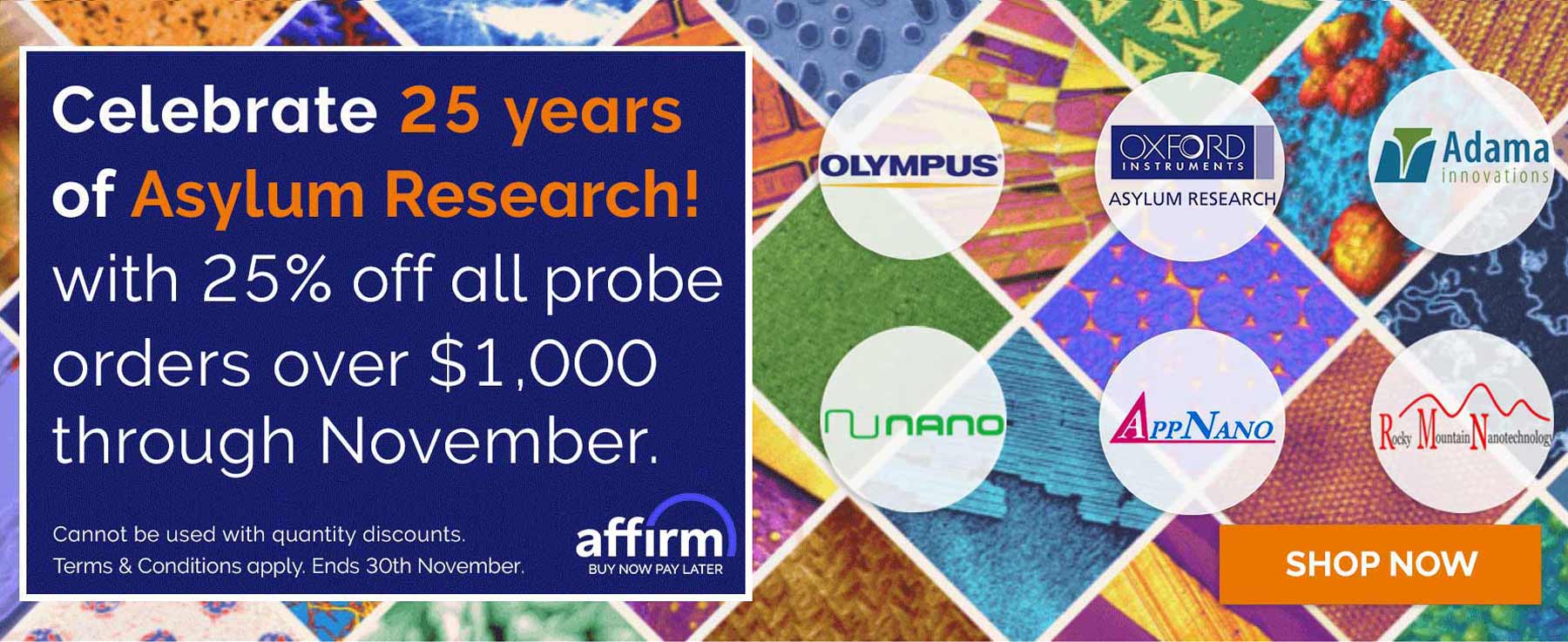 Celebrate 25 years of Asylum Research AFM Probes!