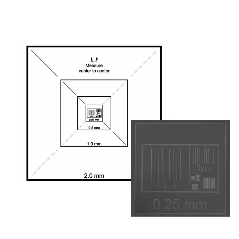 Critical Dimension Standards, 2mm-100nm, Traceable product photo