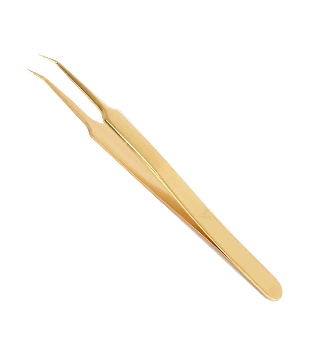 Gold Plated Tweezers (Angled extra fine tips) product photo
