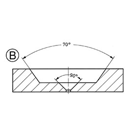 Platinum Aperture (3.04mm dia x 0.25mm) product photo Front View L