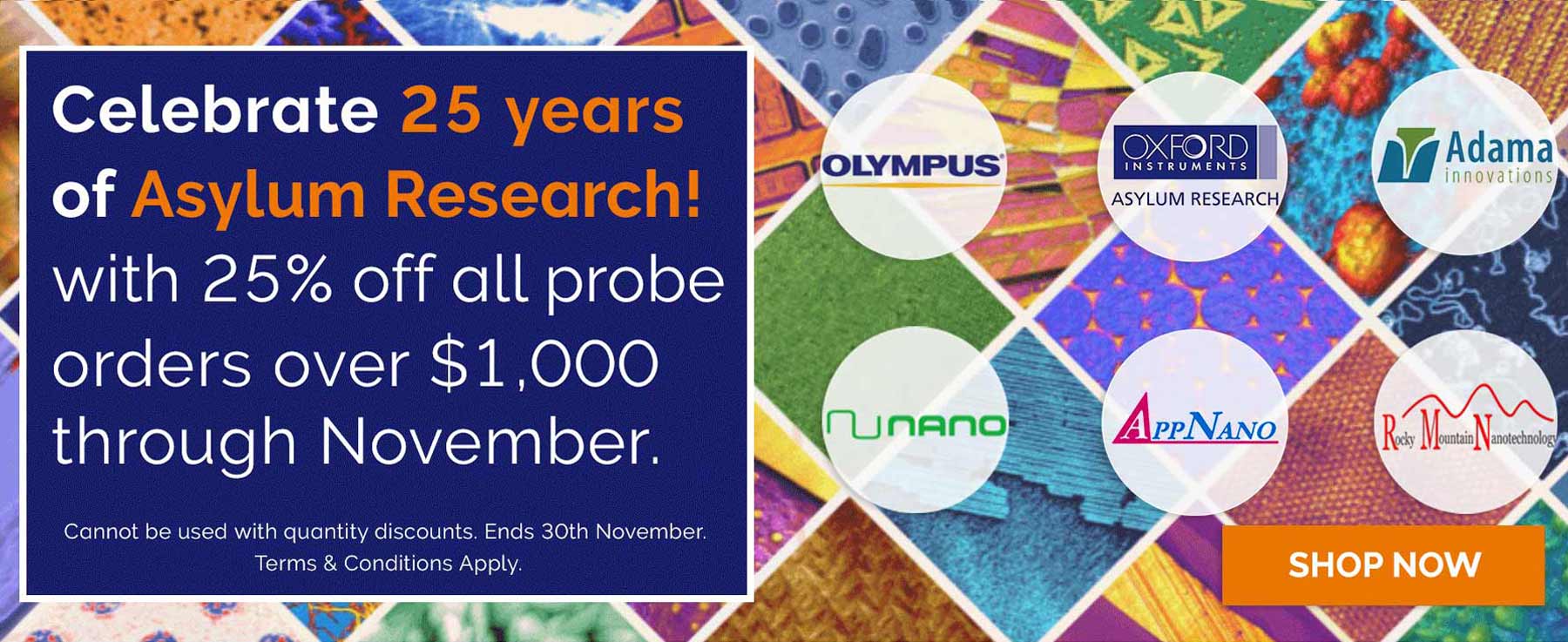 Celebrate 25 years of Asylum Research AFM Probes!