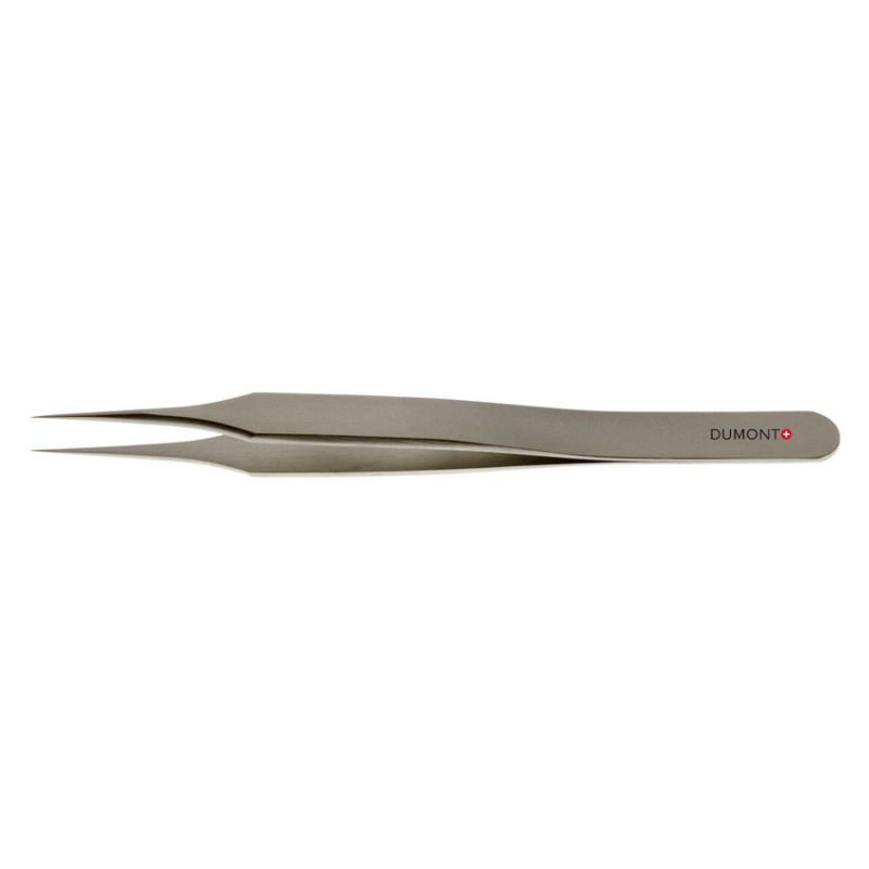 Dumont HP Tweezers 4 - Stainless Steel (0.13 x 0.08mm tip) product photo Front View L