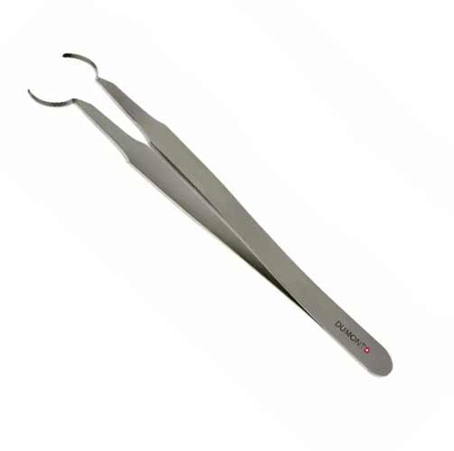 Dumont Tweezers - opening 1/4 - 3/8 inch product photo Front View L