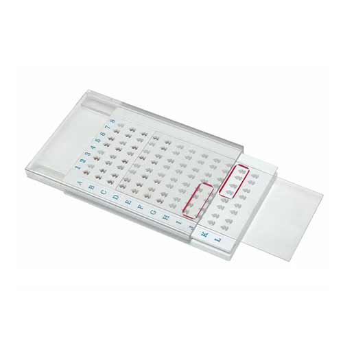 Grid storage box for 96 grids product photo Front View L