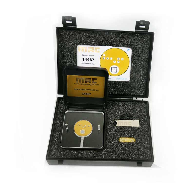 EDX Calibration and health check standards block product photo