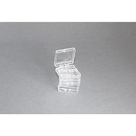 Plastic Boxes 25mm x 25mm x 8mm (Pack of 100) product photo Front View L