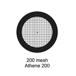 Athene 200 Mesh Thin Bar Grids Copper 3.05mm (Tube of 100) product photo Front View L
