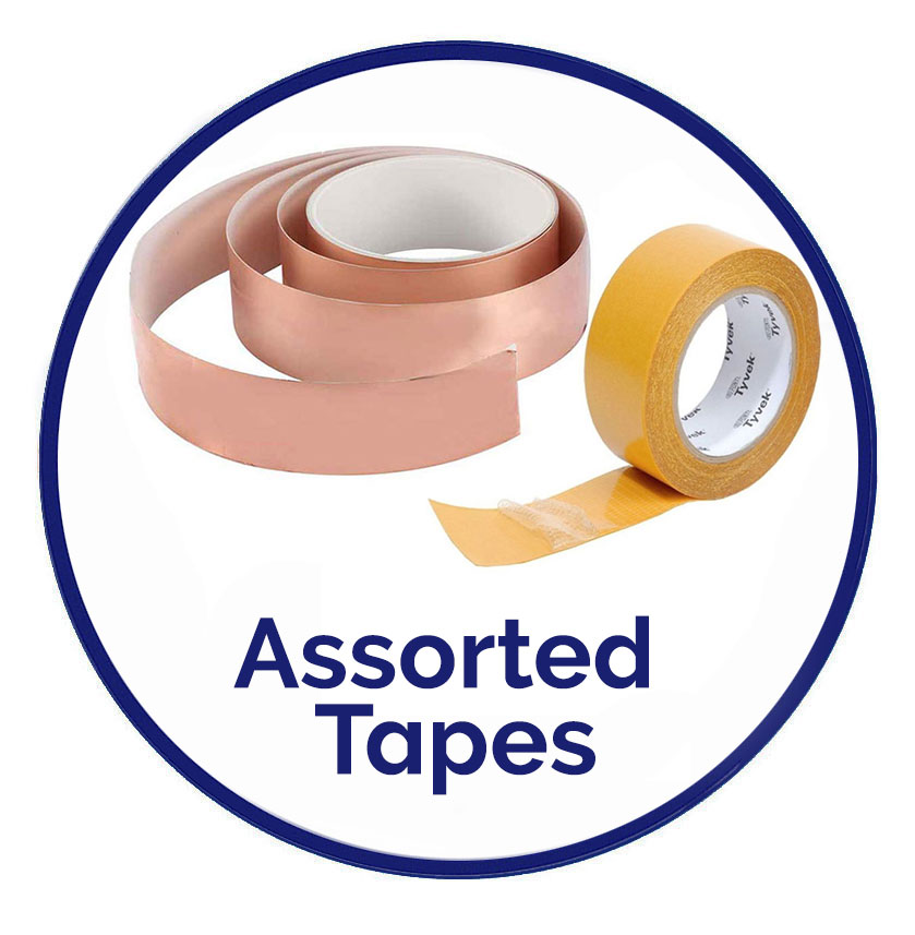 A range of conductive adhesive tapes 