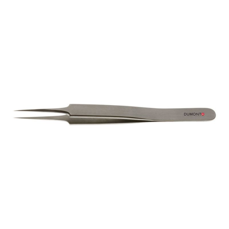 Dumont Biology Tweezers 5 - Stainless Steel (0.05 x 0.01mm tip) product photo Front View L