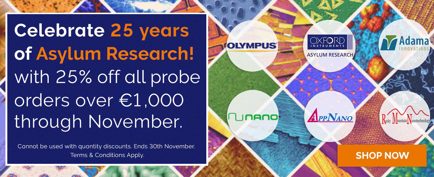 Celebrate 25 years of Asylum Research AFM Probes!