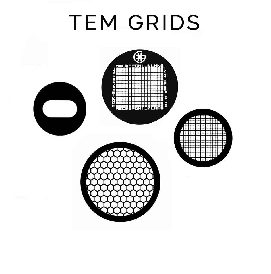 TEM grids for ready-to-use specimen support.