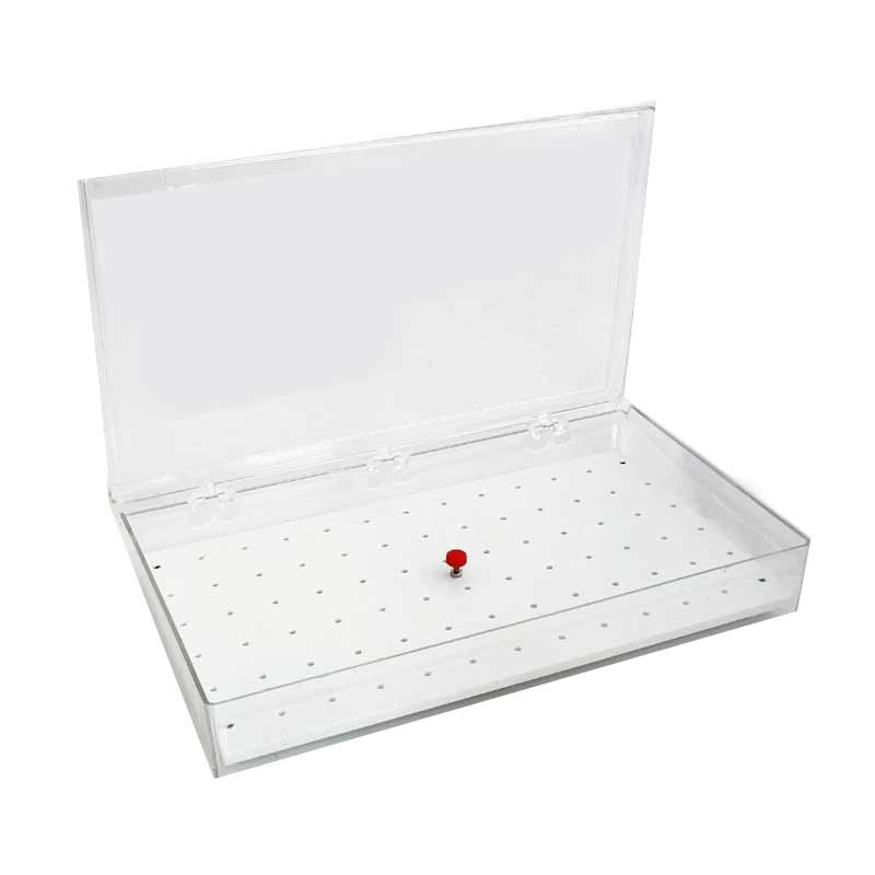 Larger pin stub storage box product photo Front View L