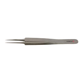 Dumont HP Tweezers 5 - Stainless Steel (0.10 x 0.06mm tip) product photo Front View L