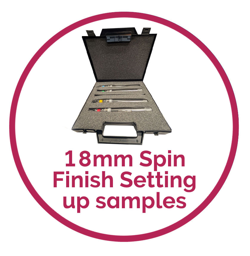 18mm Spin Finish Setting Up Samples