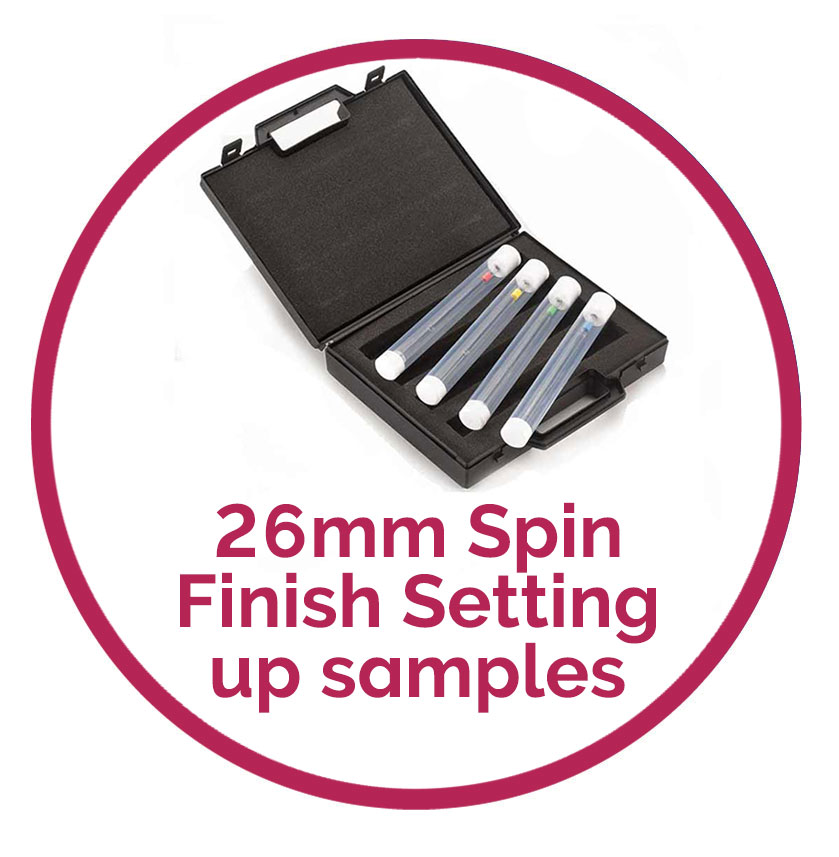 26mm Spin Finish Setting Up Samples