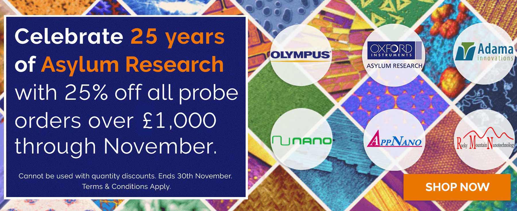 Celebrate 25 years of Asylum Research AFM Probes!