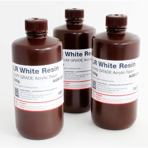 LR White Resin (Soft) 500g - Uncatalysed Version product photo