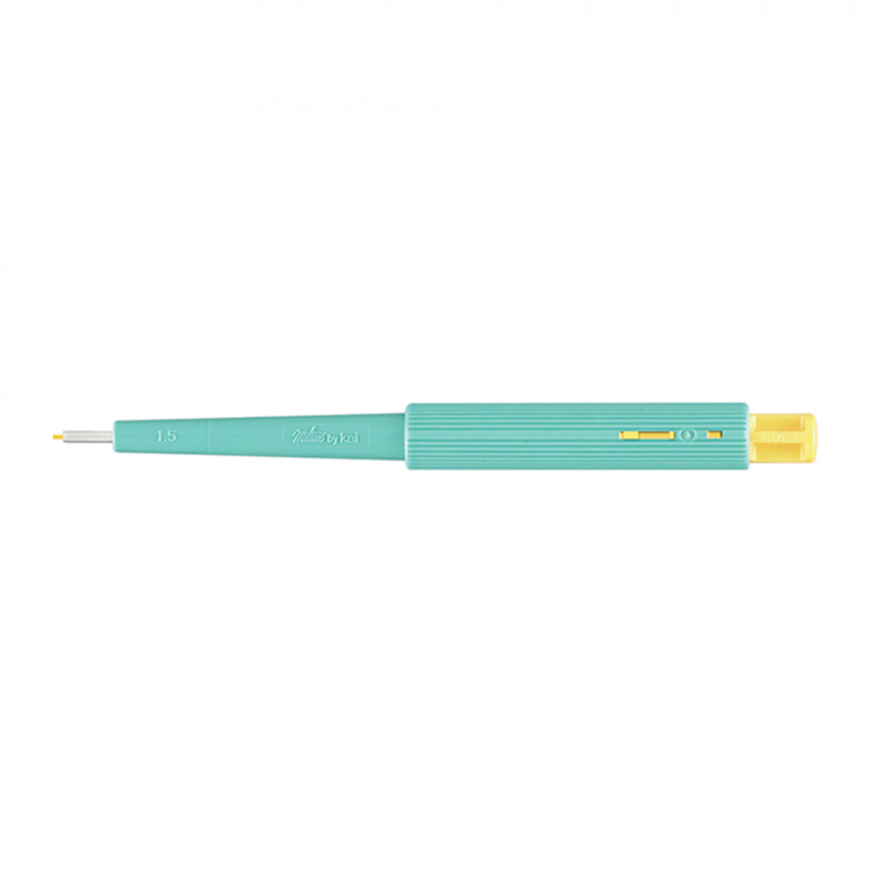 Miltex Biopsy Punch with Plunger, ID 1.5mm, OD 1.75mm, Green/Yellow product photo