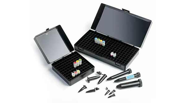 New Blackline storage boxes opaque 100 place storage ideal for the storage of photo sensitive solutions.