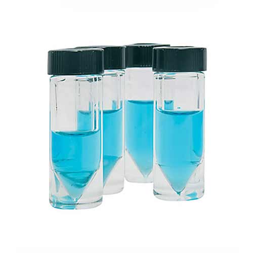 V-Vials&reg;, Clear With Screw Cap (1.0ml, 12 pack) product photo Front View L