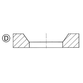 Molybdenum Aperture Exact (3mm x 0.25mm) product photo Front View L