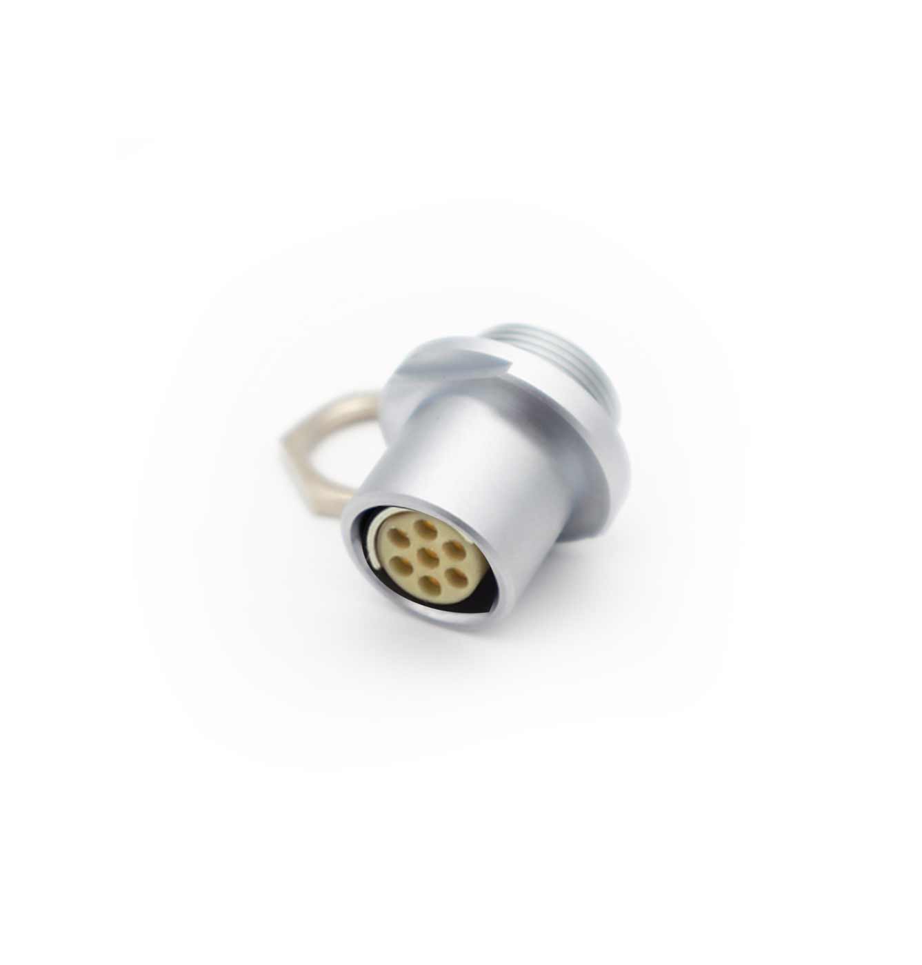 7-Pin Fischer Socket, male (59-EPF4154) - compatible with A1-209 product photo Front View L