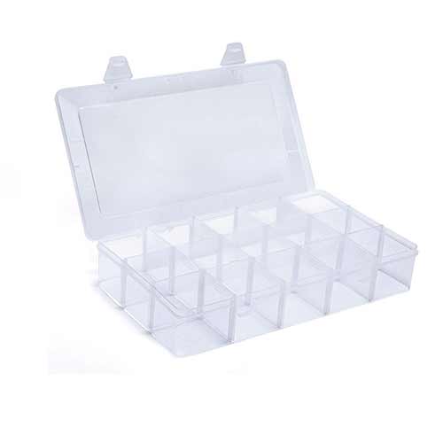 Storage Box Hinged Lid 18 Compartments product photo