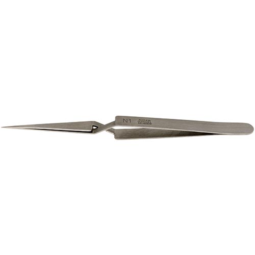 Dumont HP crossover tweezers N1 - Stainless steel (0.20 x 0.12mm tips) product photo