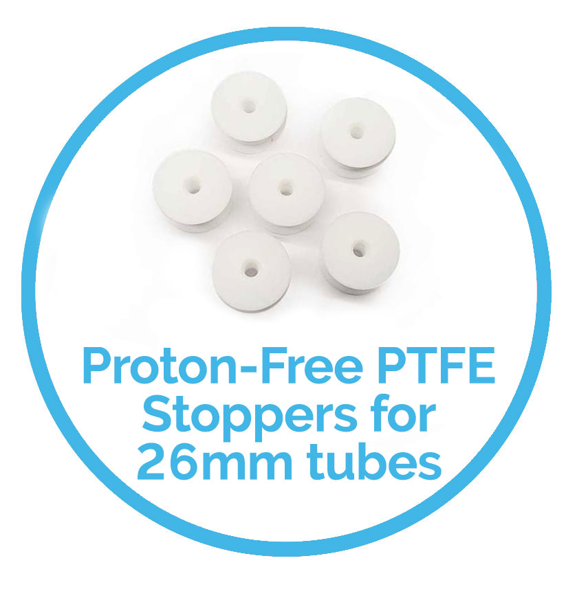 Proton Free PTFE Stoppers