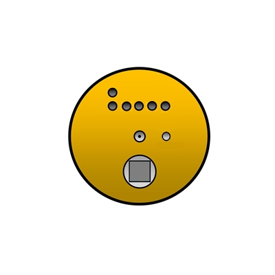EDX Calibration and health check standards block product photo Front View L