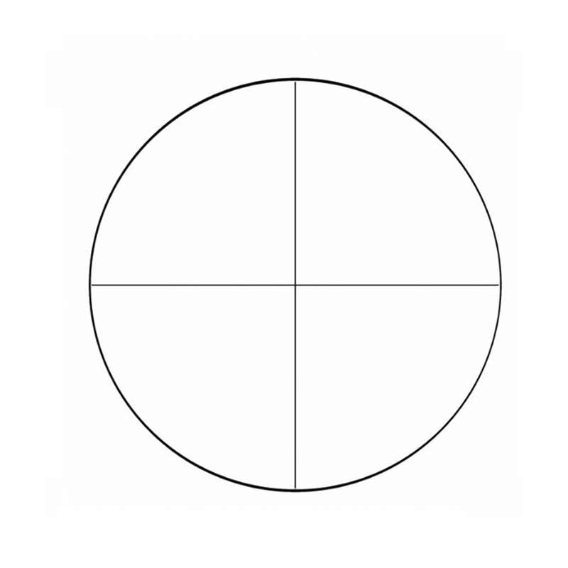 Standard Reticles -  Single Solid Cross Lines product photo Front View L