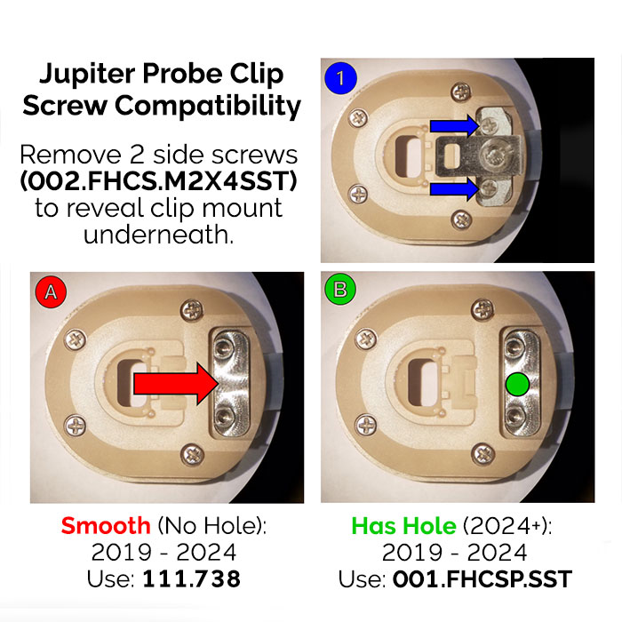 Jupiter Probe Holder - Clip Screw (Sides) product photo Extra view 1 L