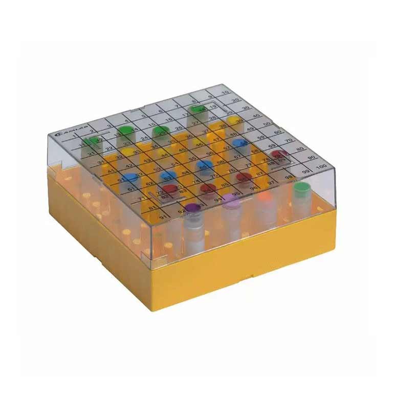 100 Place Cryogenic Storage Box for small tubes (5 Pack) product photo