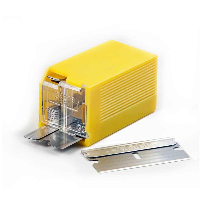 Safety dispenser for 10 single edge razor blades product photo