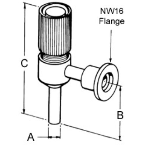 General Purpose Vacuum Valve, 9.5mm dia product photo Front View L