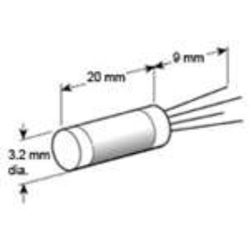 Rhodium-Iron Resistance Sensor (range 1.4 - 800K) 3-point calibrated (59-PHZ0002) product photo Front View L