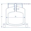 Liquid Helium Dewars 120 litres - NW50 product photo Side View S