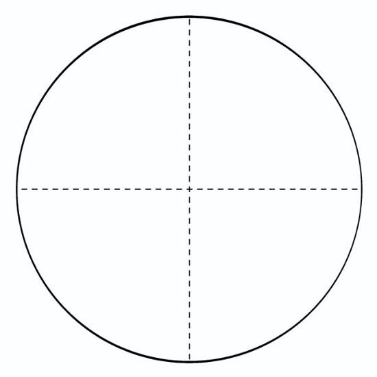 Standard Reticles -  Single Dashed Cross Lines product photo Front View L
